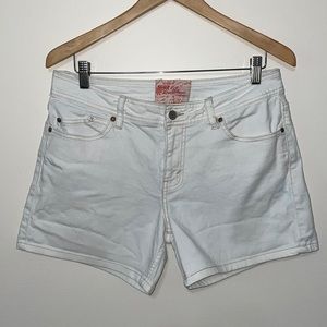 Levi’s Strauss Signature White Denim Shorts